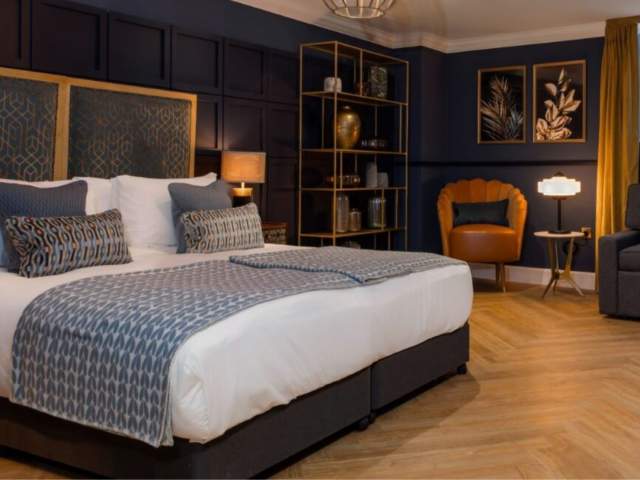 A bedroom at Hort's Townhouse Bristol a boutique hotel in Bristol city centre