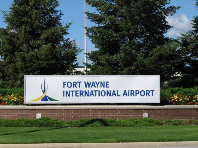 Fort Wayne International Airport Entrance Sign