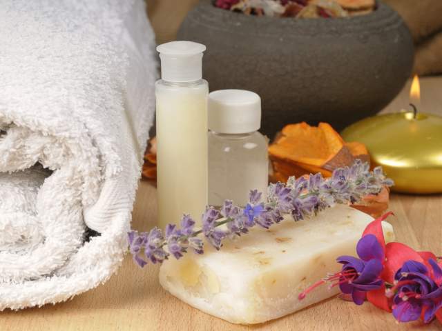 A spa inspired group of objects