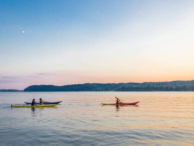 Kayaking on Monroe Lake