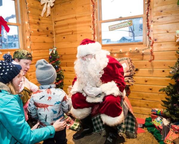 Family W/ Santa