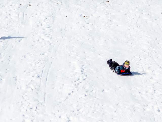 Sledding Hill in Fort Wayne, Indiana