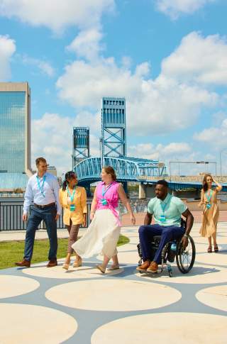 Jacksonville Meetings Group riverwalk