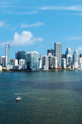 Miami Water and Cityscape