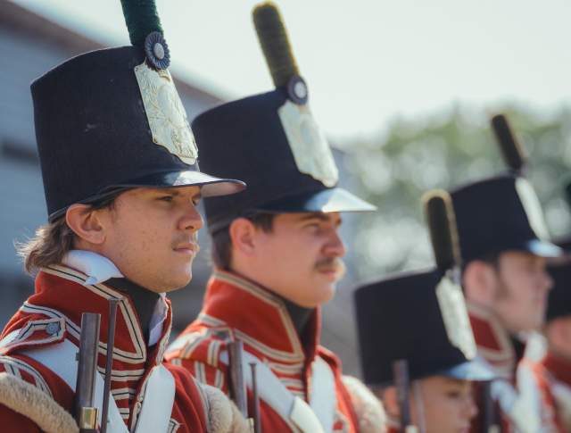 British Foot Regiment re-enactment group