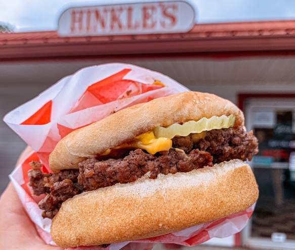 Double Hinkle with cheese from Hinkle's