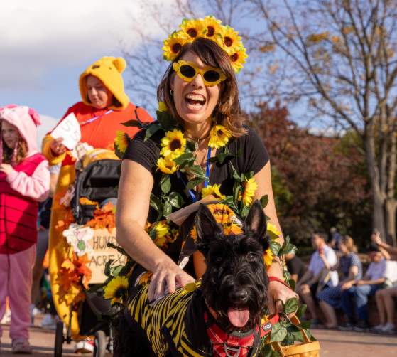 Canines on the creek event in Downtown Frederick