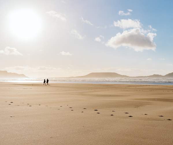 Rhossili beach in winter