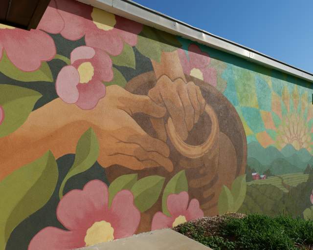 Seagrove Potter's landscape mural