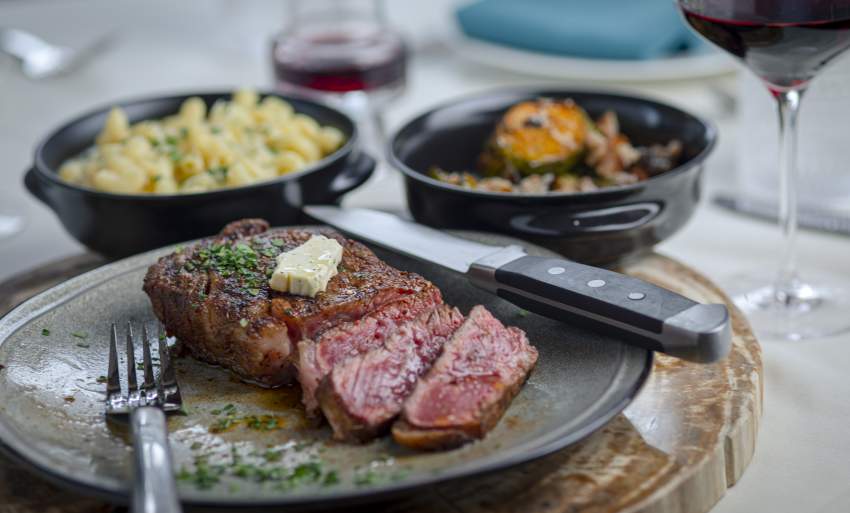 Steak at Hamilton's on Main
