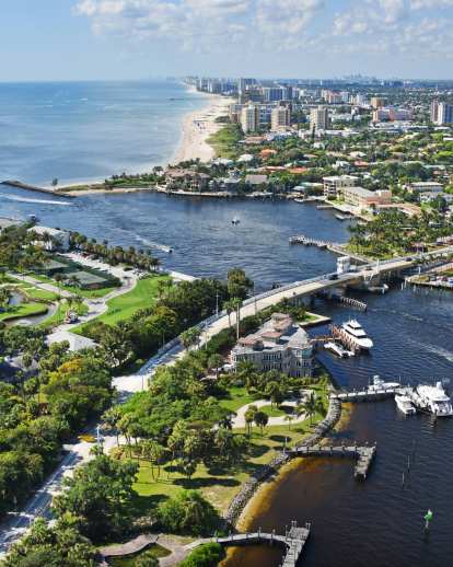 Pompano Beach aerial view