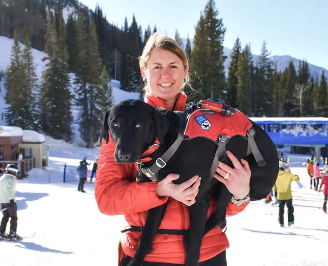 Marguerite Van Komen & Frank - Snowbird Avalanche Dogs