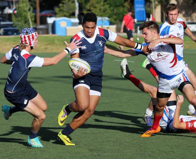 High School Rugby Game in Salt Lake