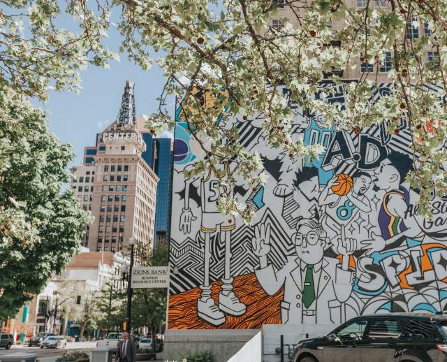 Mural in downtown Salt Lake