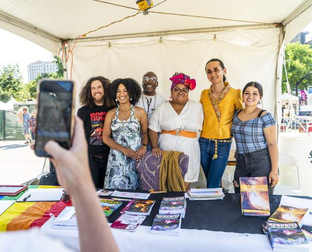 Michaëlle Martial, spoken word artist, at The Utah Arts Festival