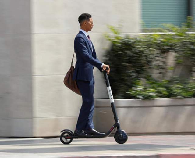 Scootin' Past The Morning Rush to Work