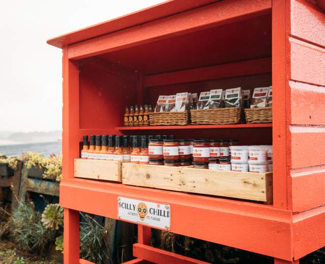 Honesty Stall at Hillside Farm on Bryher