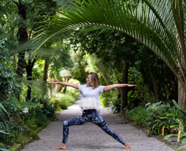 Yoga in Tresco Abbey Garden