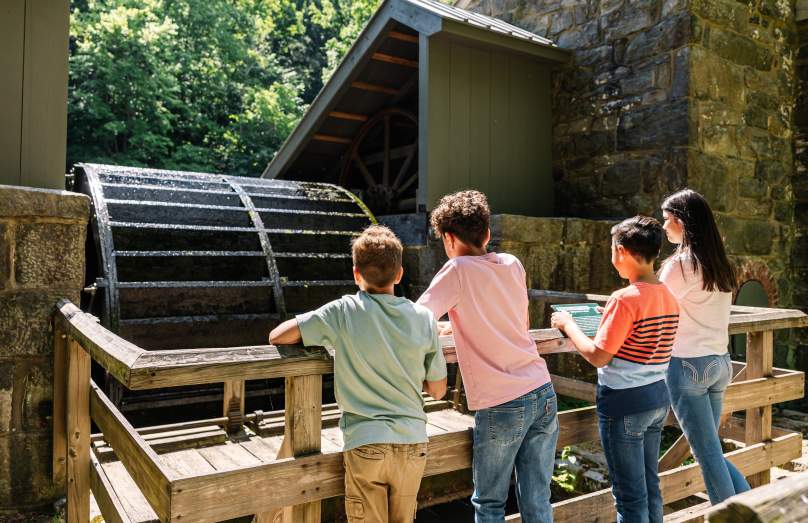 Kids at Hagley Museum