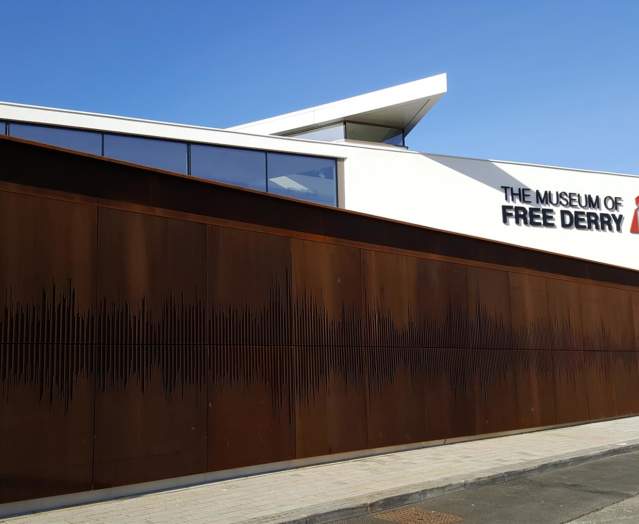 Exterior view of the building of Museum of Free Derry