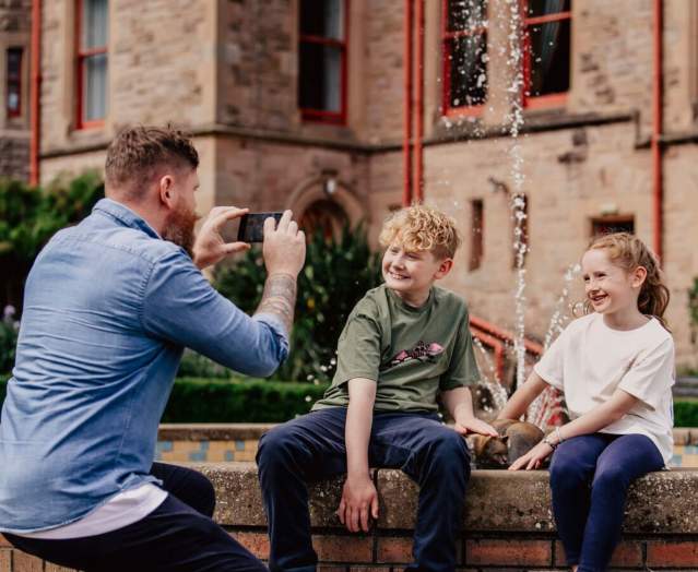 Family at Belfast Castle