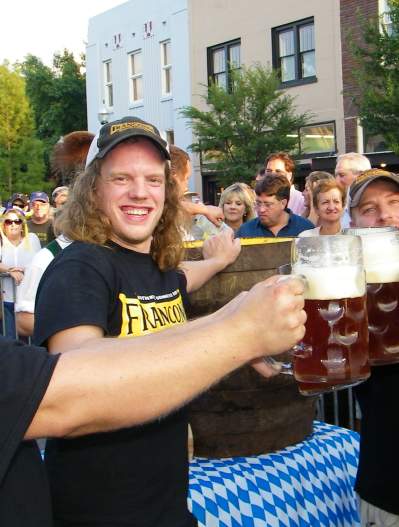 Franconia team toasts to Oktoberfest