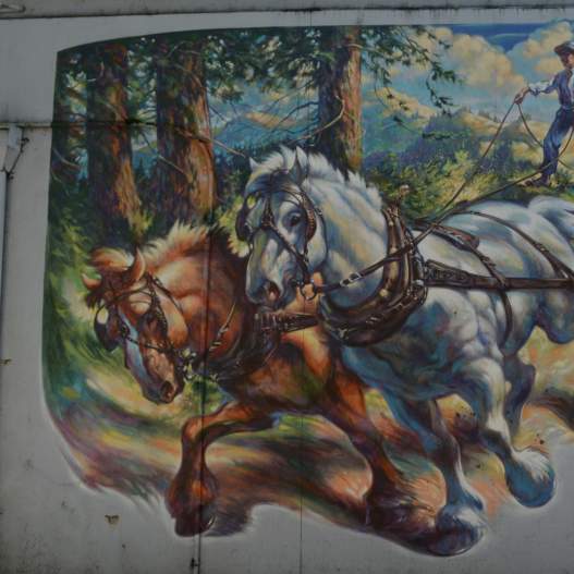 Drafthorse Logging Springfield Mural