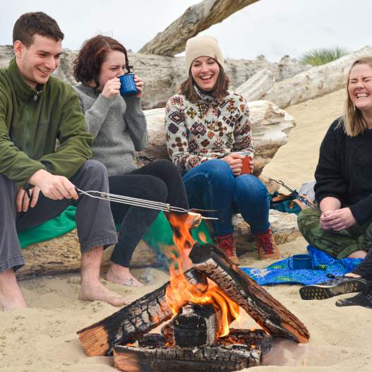 North Jetty Beach Bonfire
