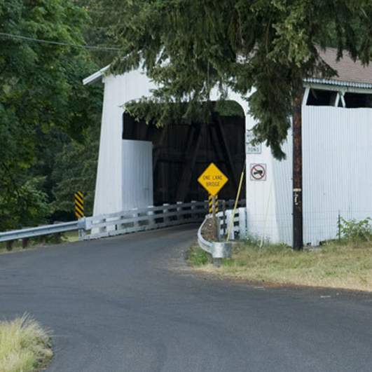 Coyote Creek Covered Bridge by Jaime Hooper