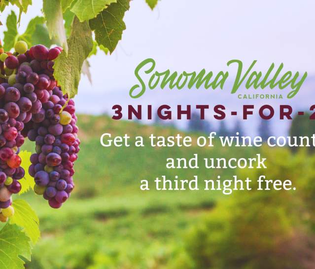 3 Nights-for-2 in Sonoma Valley