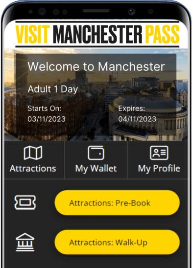 Visit Manchester Pass app
