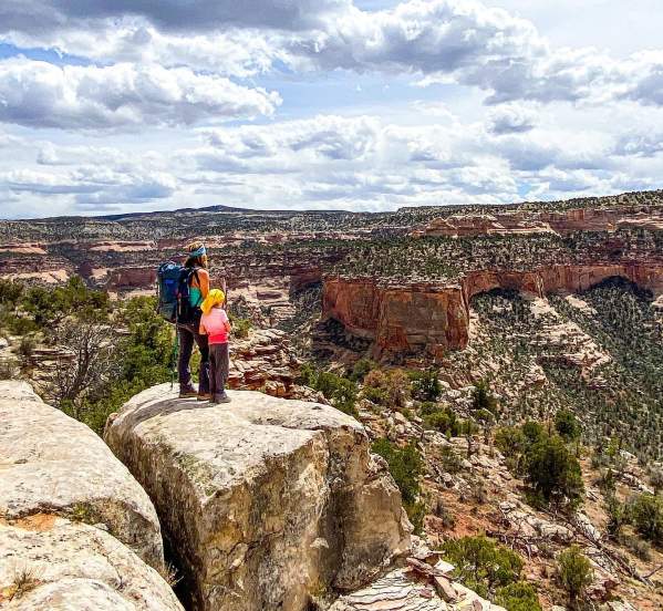 Mom and Daughter Overlooking Colorado National Monument