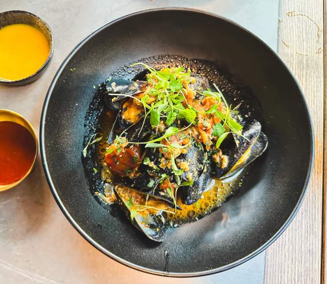 Dishes of food from Cattle Call.