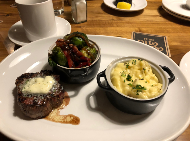 East End Grill Steak Meal