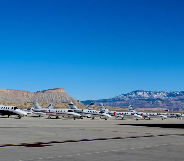 Airplanes at Grand Junction Regional Airport
