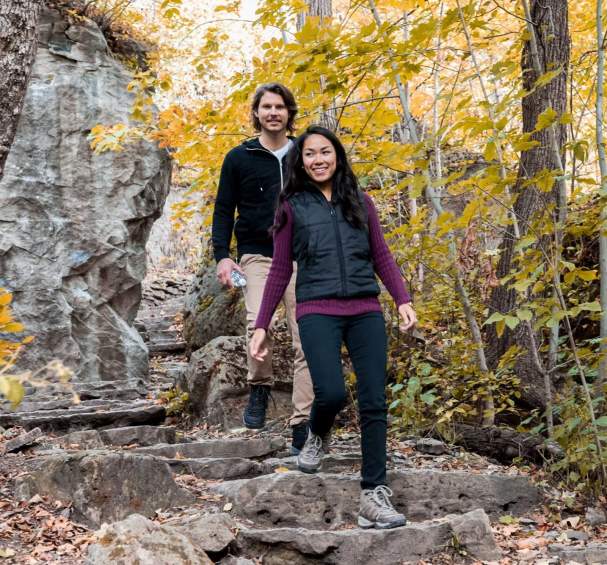 Couple Forest Park Trail