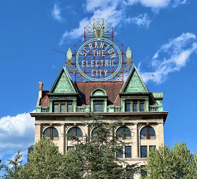 Electric City Sign in Downtown Scranton