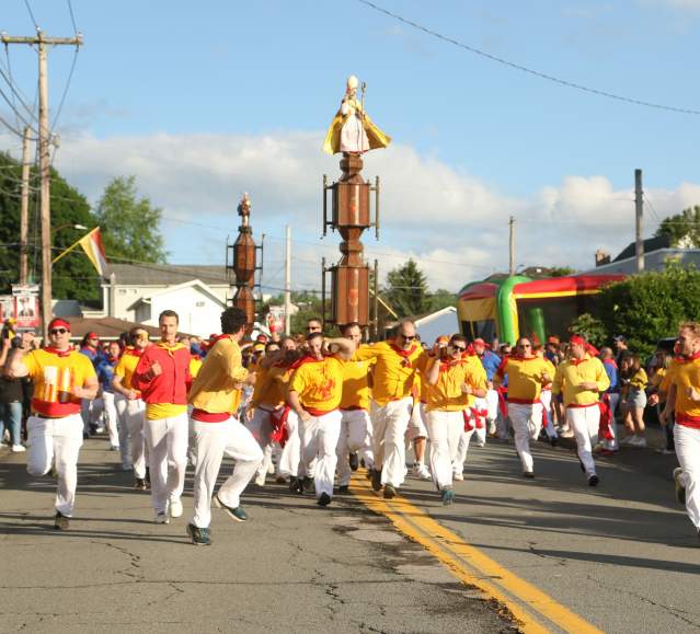 The Race of the Saints during the Saint Ubaldo Festival in Jessup, PA.