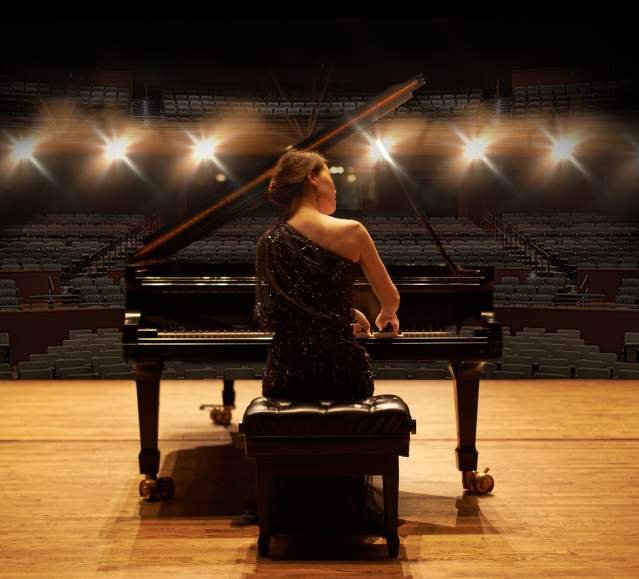 Woman on Piano