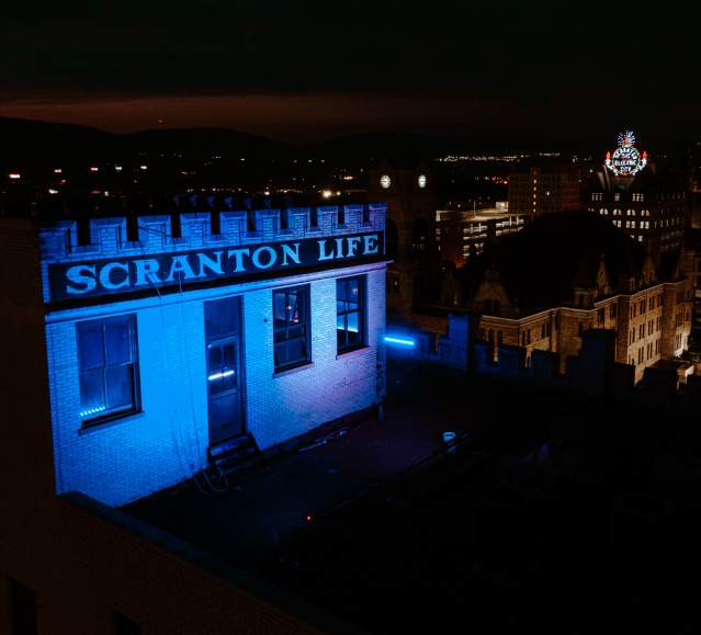 The Electric City Sign in Downtown Scranton, PA