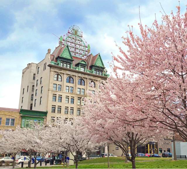 Downtown Scranton in Spring