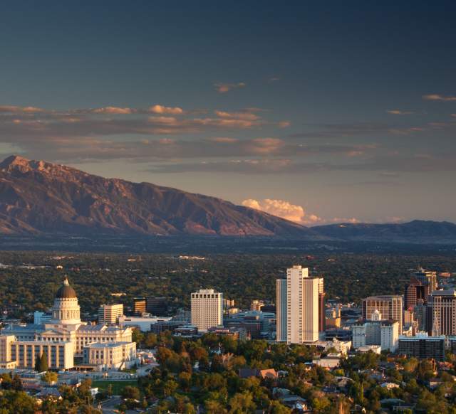 Salt Lake valley skyline image.