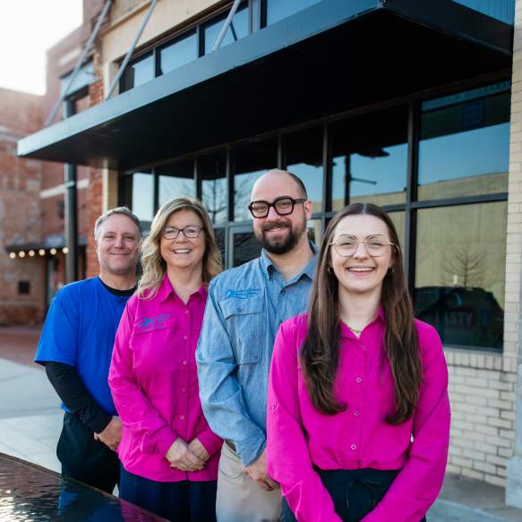 Downtown Denison Main Street team posing together for a group photo