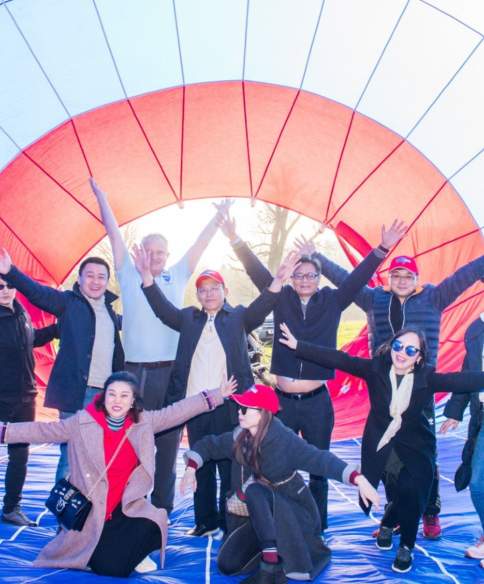 Trade buyers from Hunan Province, China experience ballooning in Bath & Bristol CREDIT Jon Craig