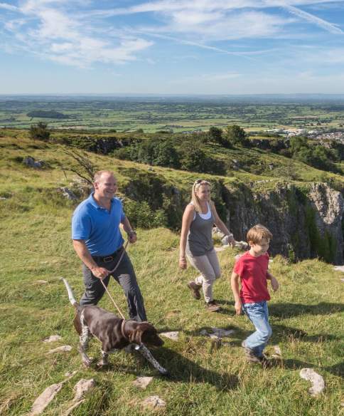 Gorge Walk with family and dog at Cheddar Gorge near Bristol - credit Cheddar Gorge & Caves