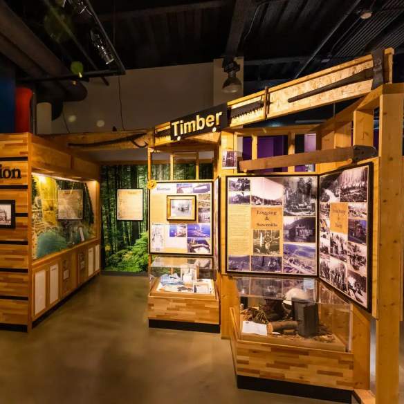 The Nanaimo museum permeant exhibits.