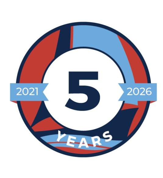 Ironman 5 year anniversary logo