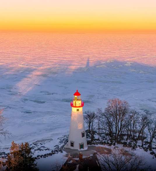 Marblehead Lighthouse Winter