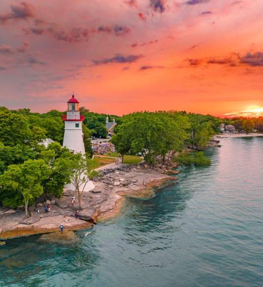 Marblehead Lighthouse at Sunset