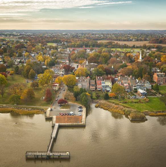 Fall Aerial New Castle